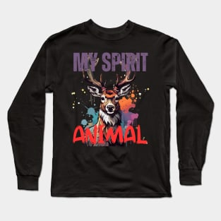 Deer Spirit Animal Long Sleeve T-Shirt
